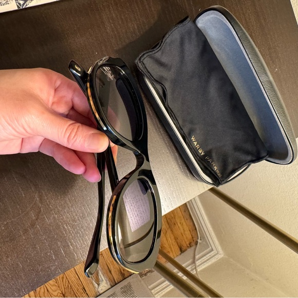 Grace Black and Gold Trim Sunglasses - Picture 3 of 5